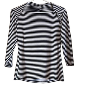 Cleo 3/4 sleeve striped top, XS‎